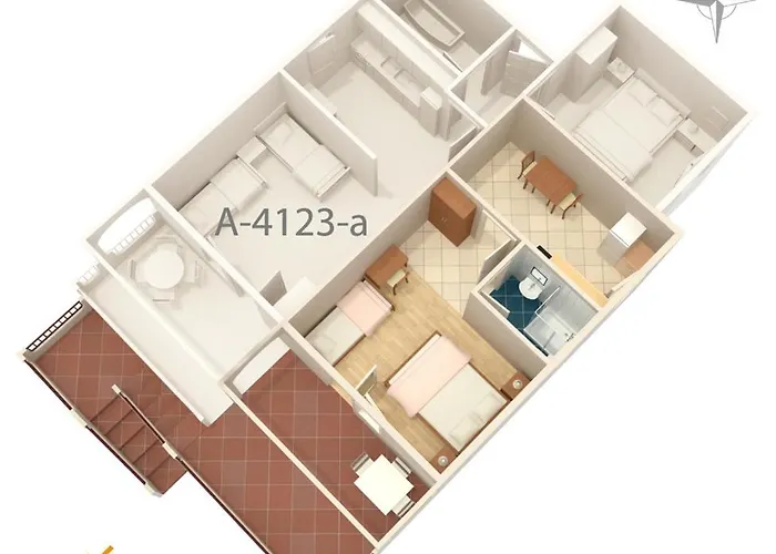 Апартаменты By The Sea Mandre, Pag - 4123 *